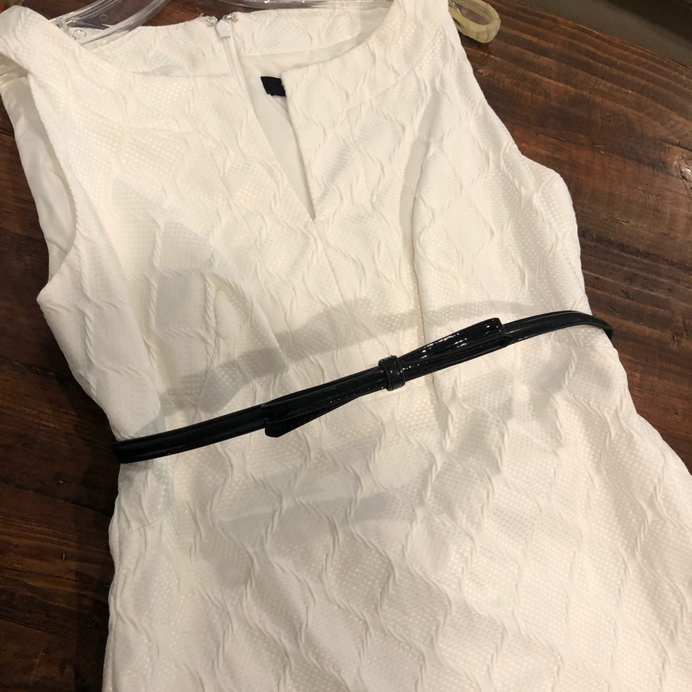 Whitehouse Black Market size 4 white dress.